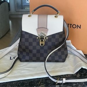Exquisite Louis Vuitton Clapton Backpack Damier Ebene Like New